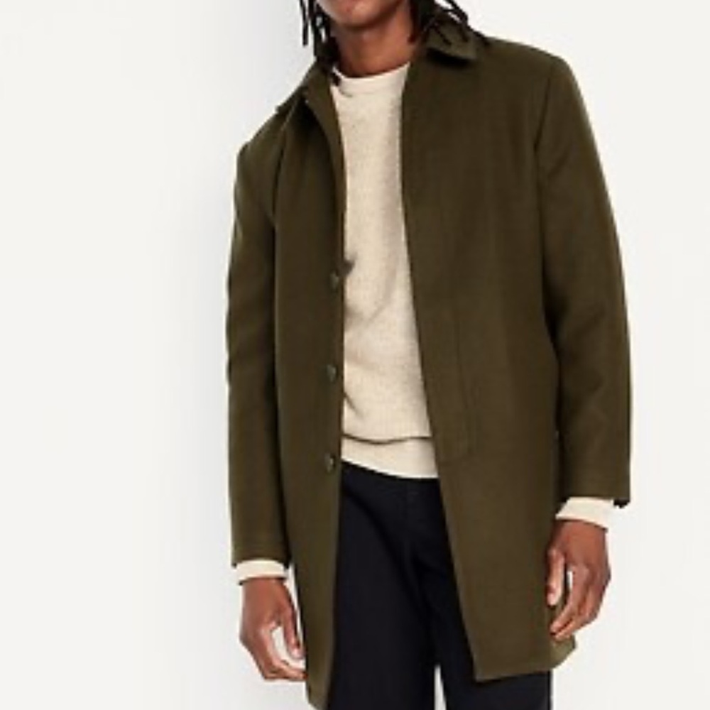 Old Navy Men’s Top Coat Size XXXXL Army Green